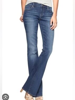 Gap 1969 Curvy Flare Denim Jeans Button Pockets Women’s 10/30